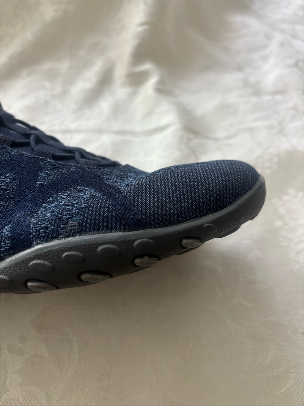 Skechers Navy Relaxed Fit Breathe Easy Sere-Knity Shoes, Size 9 - Picture 8 of 13